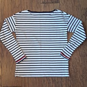 Talbots Petite Striped Long Sleeved Top, Size P.